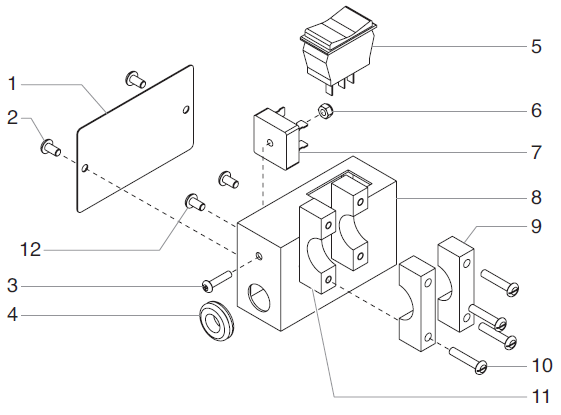 PowrLiner 8900XLT SP FORWARD/REVERSE Switch Assembly